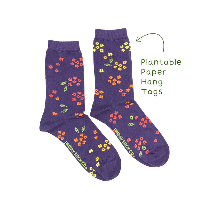 Women's Socks Ombre Floral