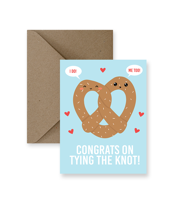 Congrats Tying the Knot Wedding Card