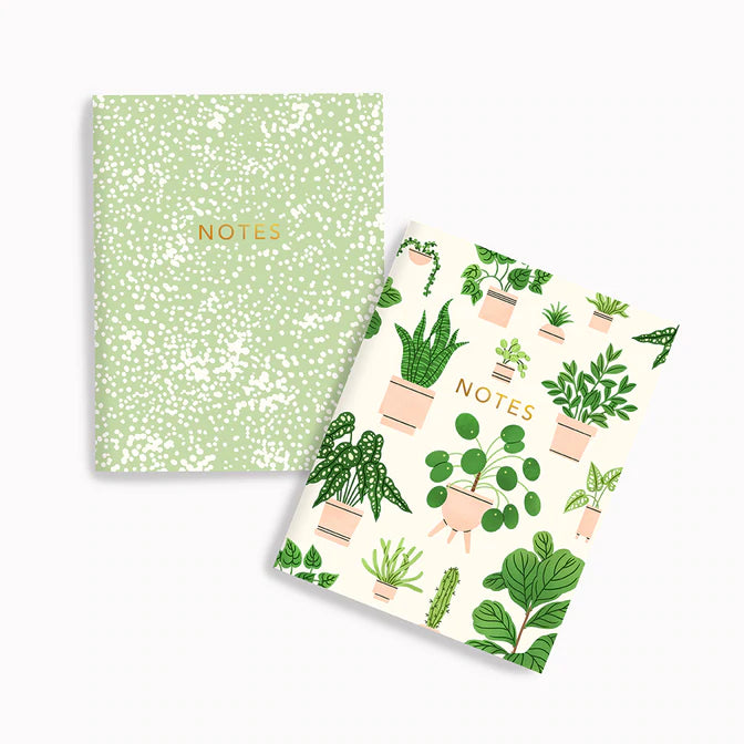 Sage & Houseplants Notebook 2 pack