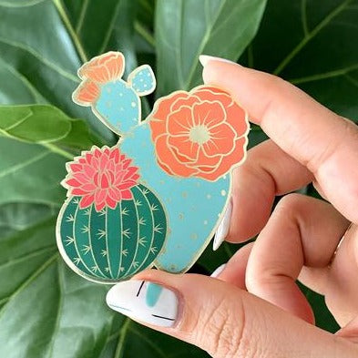 Sticker Blooming Cacti