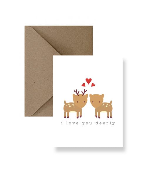 I Love You Deerly Card