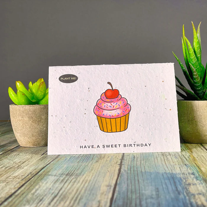 Have a Sweet Birthday Plantable Card