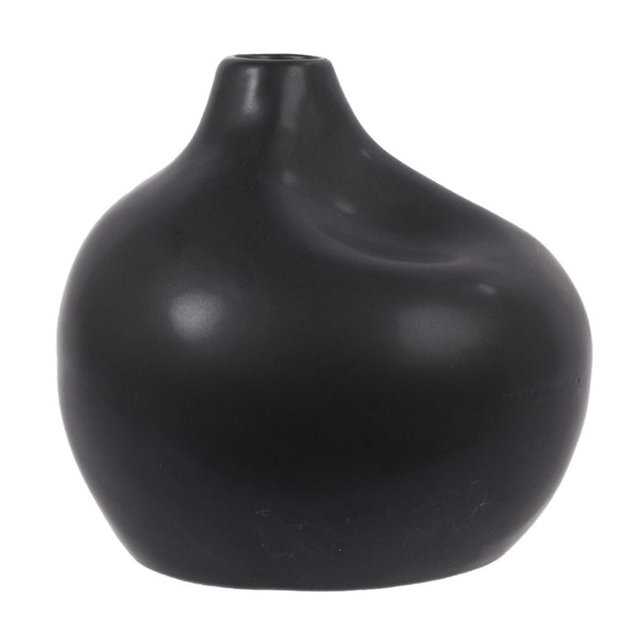 Matte Black Sml Organic Vase