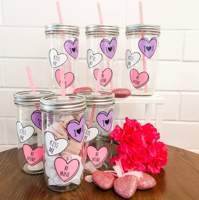 Tumbler Candy Hearts