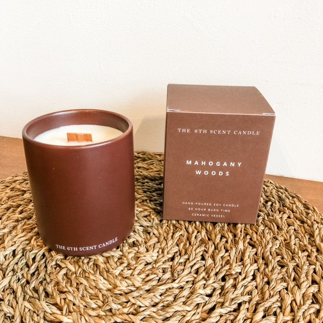 Fall Collection Candles Mahogany Woods