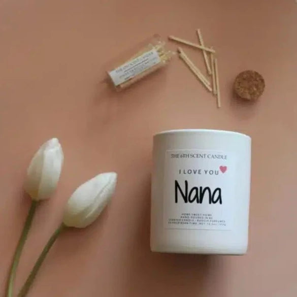 I Love You Nana Ceramic Candle