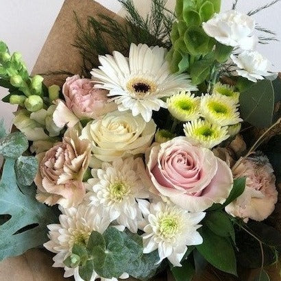 Soft and muted floral bouquet