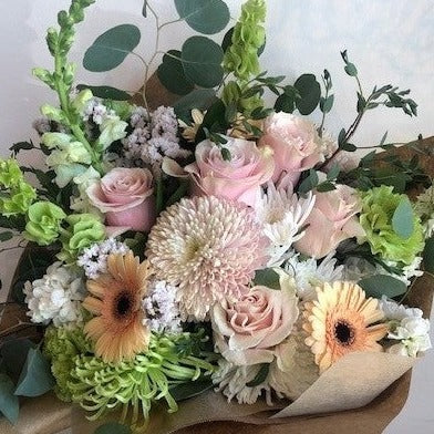 Soft and Muted Flower arrangement