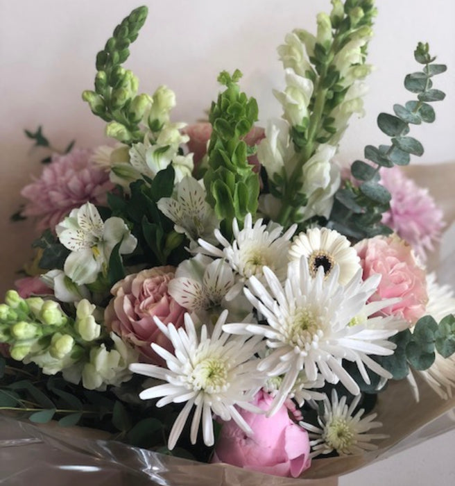 Soft and Muted handtied floral bouquet