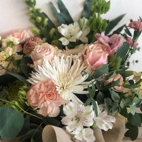 Soft and muted floral bouquet 