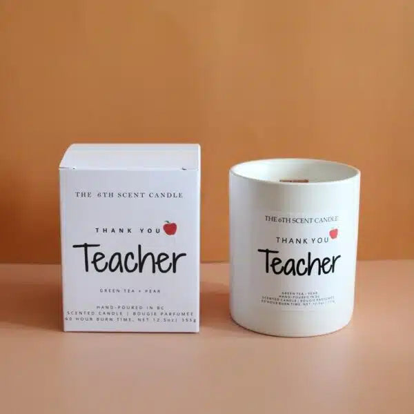 Teacher Appreciation Ceramic Candle