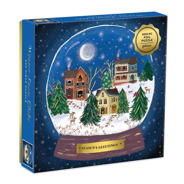 Winter Snow Globe Foil 500 pc Puzzle