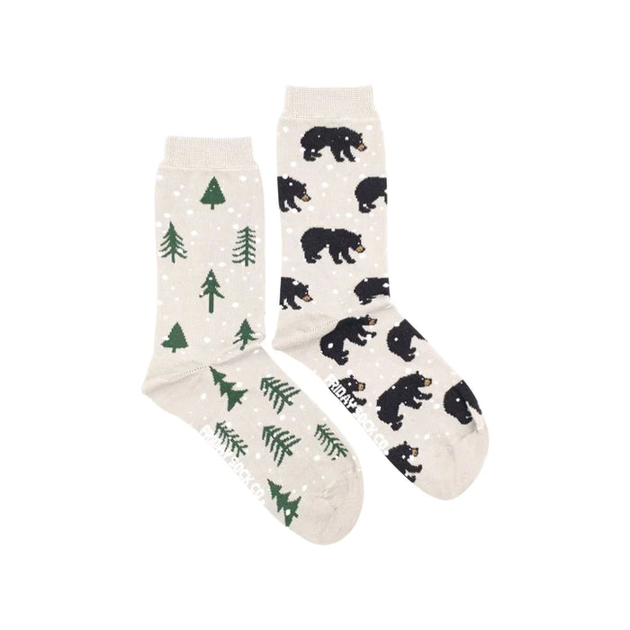 Women's Socks Bear & Tree
